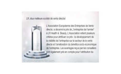 LR, élue meilleure société de vente directe